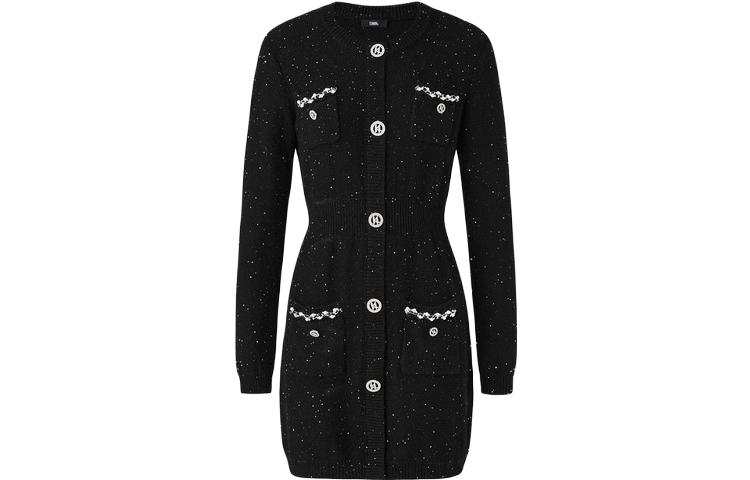 KARL LAGERFELD / Karl Lagerfeld Jeans Long Sleeved Dress Women's Black