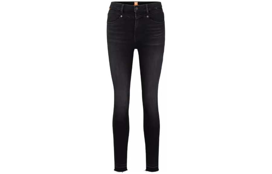 HUGO BOSS Jeans Women's Black Moderate Straight Fit Pants