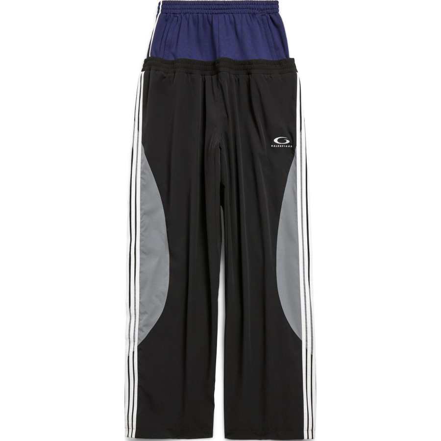 Balenciaga Cut Up Tracksuit Pants 'Black'