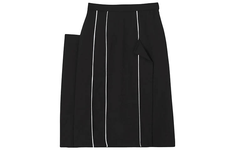Burberry FW21 Casual Long Skirt Women's Black