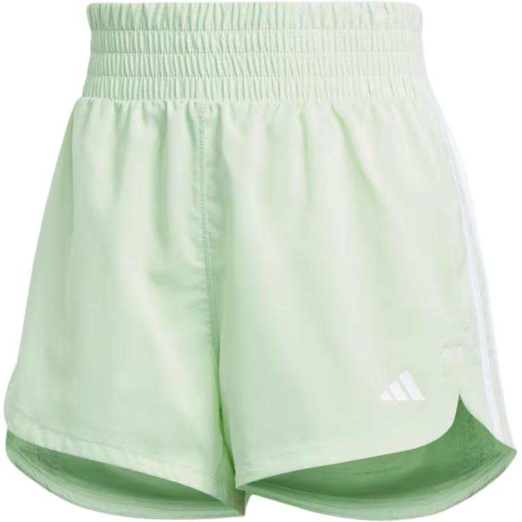 Adidas Adidas PACER TRAINING 3 STRIPES WOVEN Casual Shorts Women's Semi Green Spark