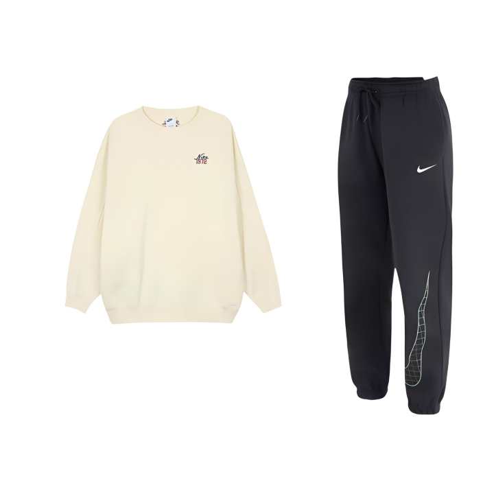 Nike Nike Sweatshirt Sets Women's Crew Neck Moderate