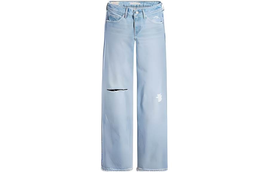 Levis Jeans Women's Light Blue Moderate Straight Fit Pants