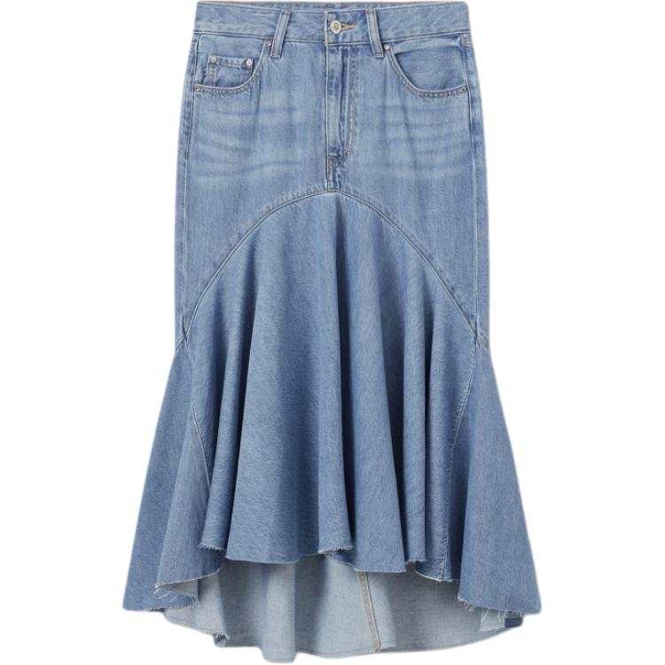 Levis Levis Denim Long Skirt Women's Light Blue