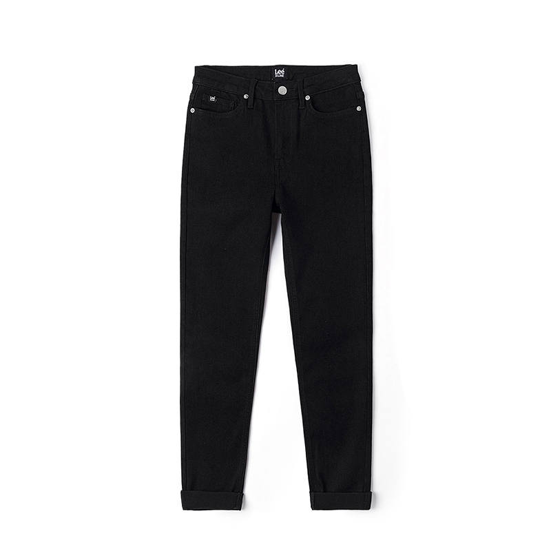 Lee Jeans Women's Black Moderate Straight Fit Pants