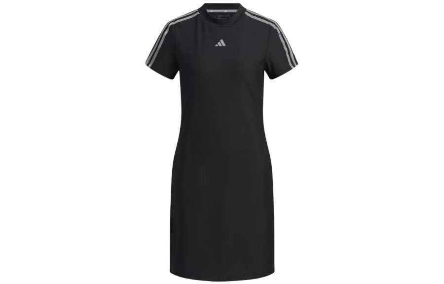 Adidas Adidas 3 Stripes Dress Short Sleeved Dress Women's Black