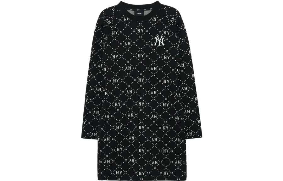 MLB SS23 Long Sleeved Dress Women's Black