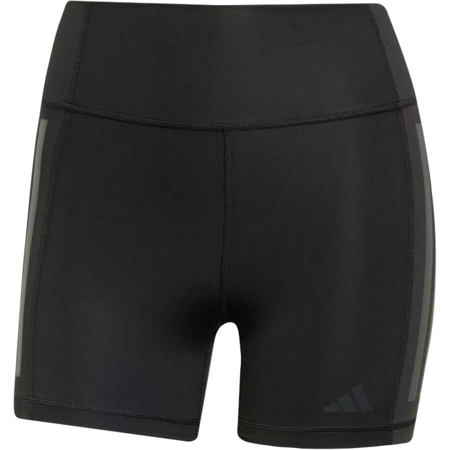 Adidas Adidas Women's Optime 3 Stripes 1/4 Short Leggings Black