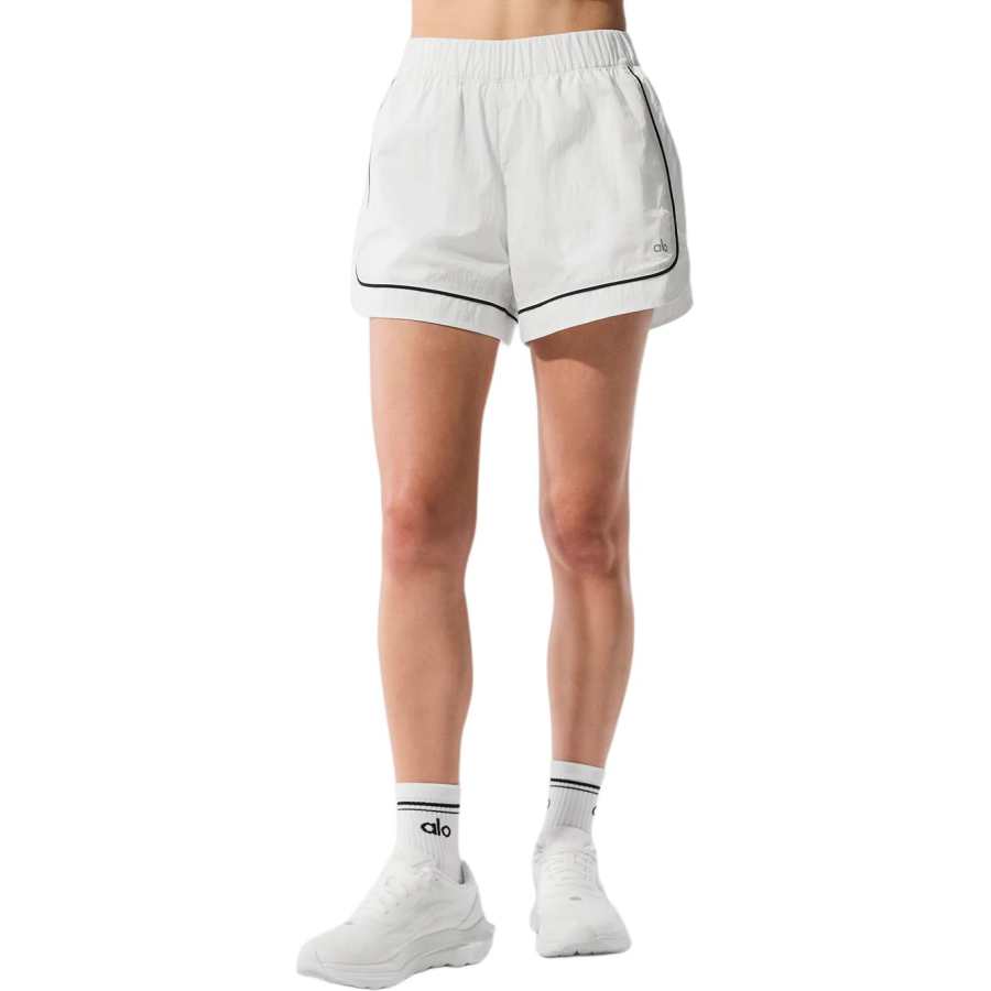 Alo Yoga Women's Motivate Track Shorts Spruce Green