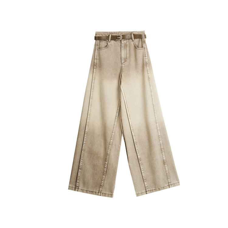 ELLE Jeans Women's Beige Coffee