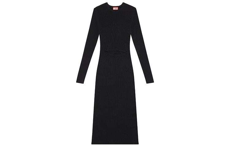DIESEL M Pelagos Cut Out Ribbed Midi Dress