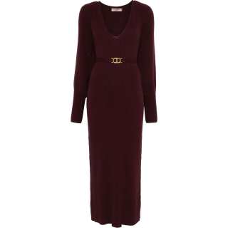 Twinset ribbed-knit maxi dress