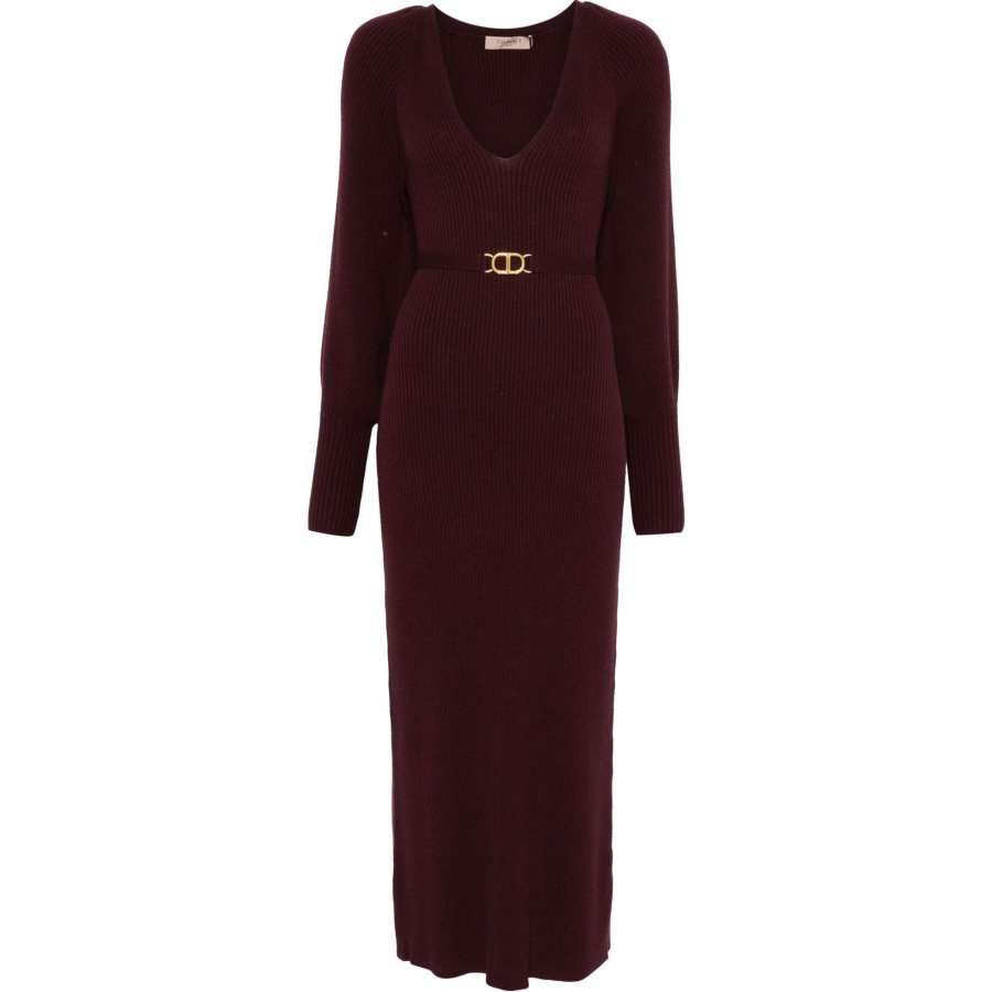 Twinset ribbed-knit maxi dress