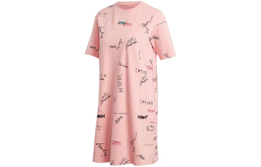 Adidas Adidas Short Sleeved Dress Women's Pink