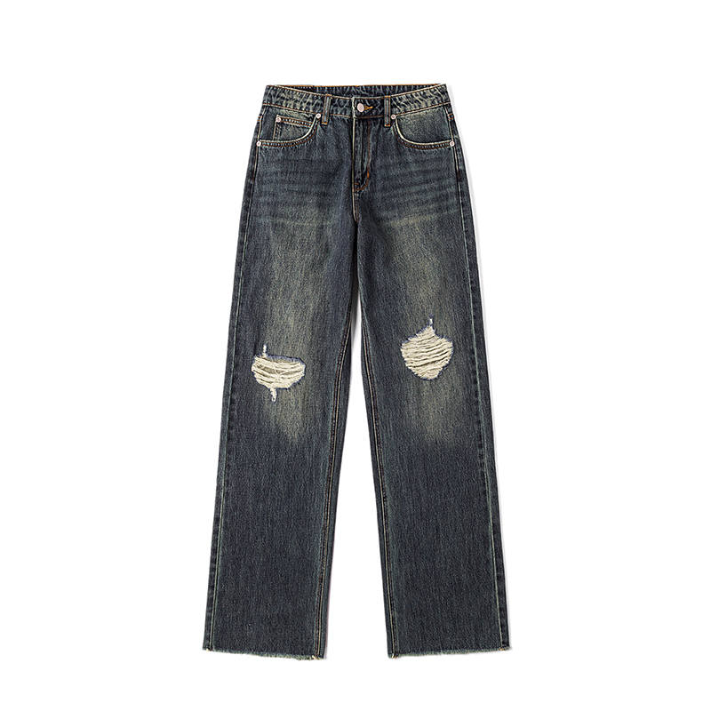 Lee Jeans Women's Vintage Blue Moderate Straight Fit Pants
