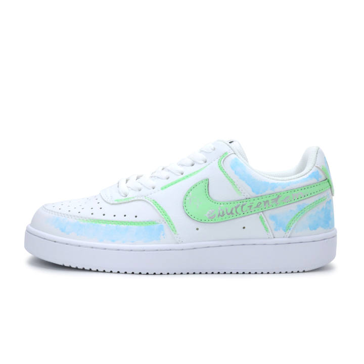 Nike Nike Court Vision 1 Endless Summer Breathable Low top Skateboard Shoes Men's Blue White Green