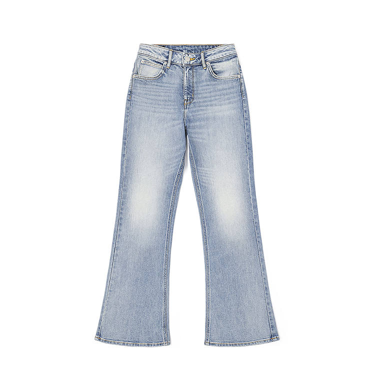 Lee Lee Jeans Women's Light Blue Moderate Flared Pants
