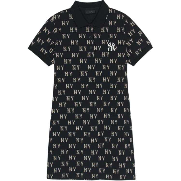 MLB New York Yankees Short Sleeved Dress Women's Black