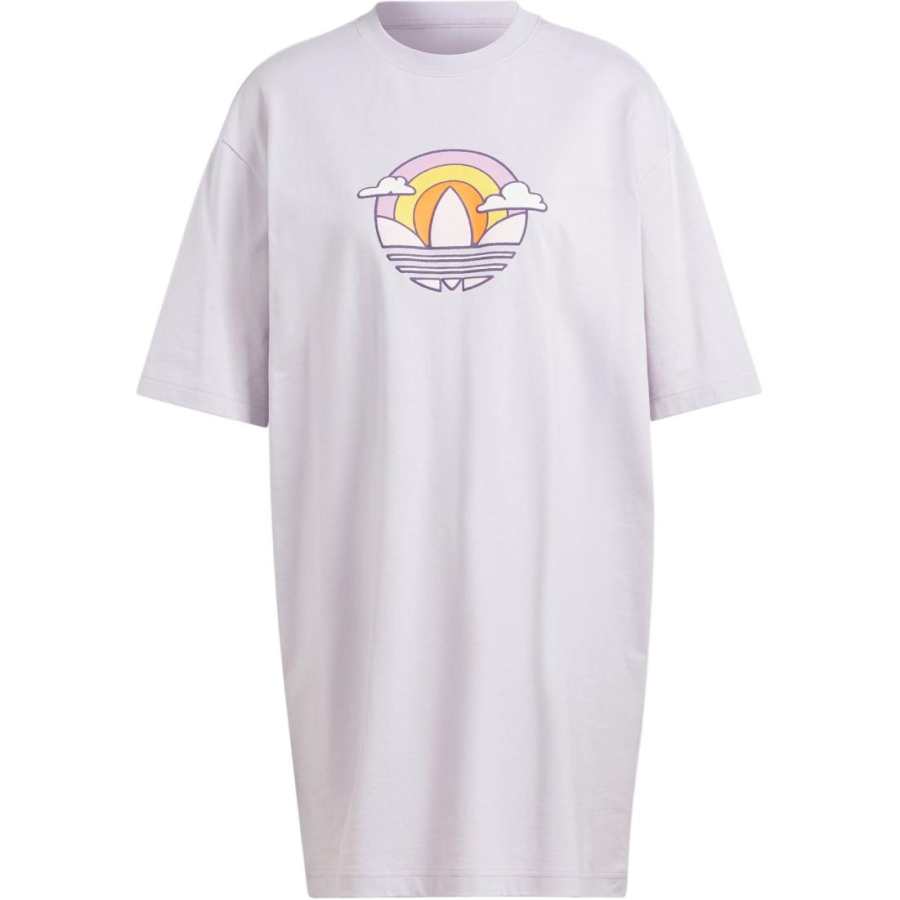 Adidas Originals Short Sleeved Dress Women's Light Pink Purple