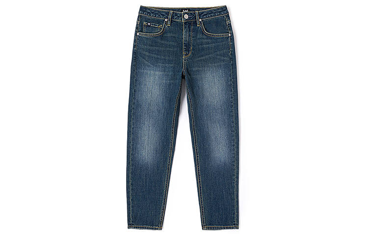 Lee Jeans Women's Dark Blue Moderate Straight Fit Pants