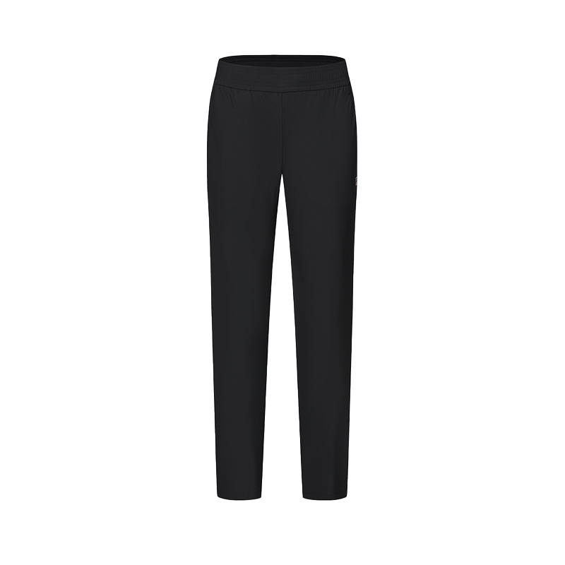 FILA Knitted Sweatpants Women's Black Moderate Straight Fit Pants