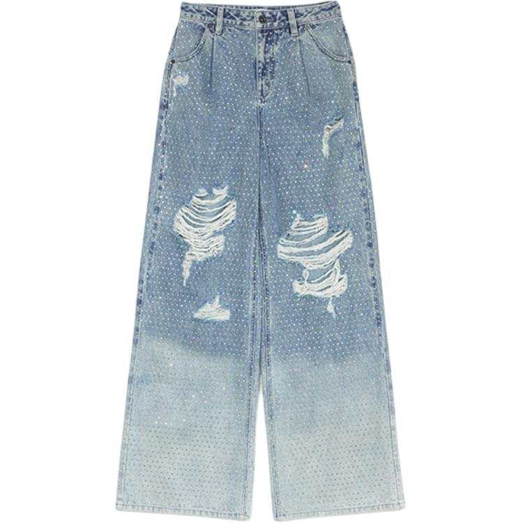 Self-portrait Self portrait Jeans Women's Light Denim Blue