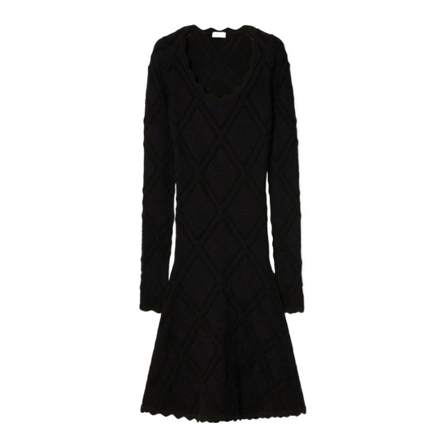 Burberry 【Previous Season】Aran long-sleeve knitted dress