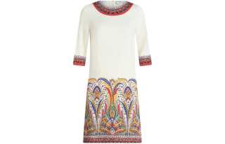 ETRO Paisley Printed Crewneck Dress