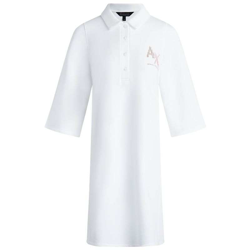 ARMANI EXCHANGE ARMANI EXCHANGEAE SS23 Long Sleeved Dress Women's White