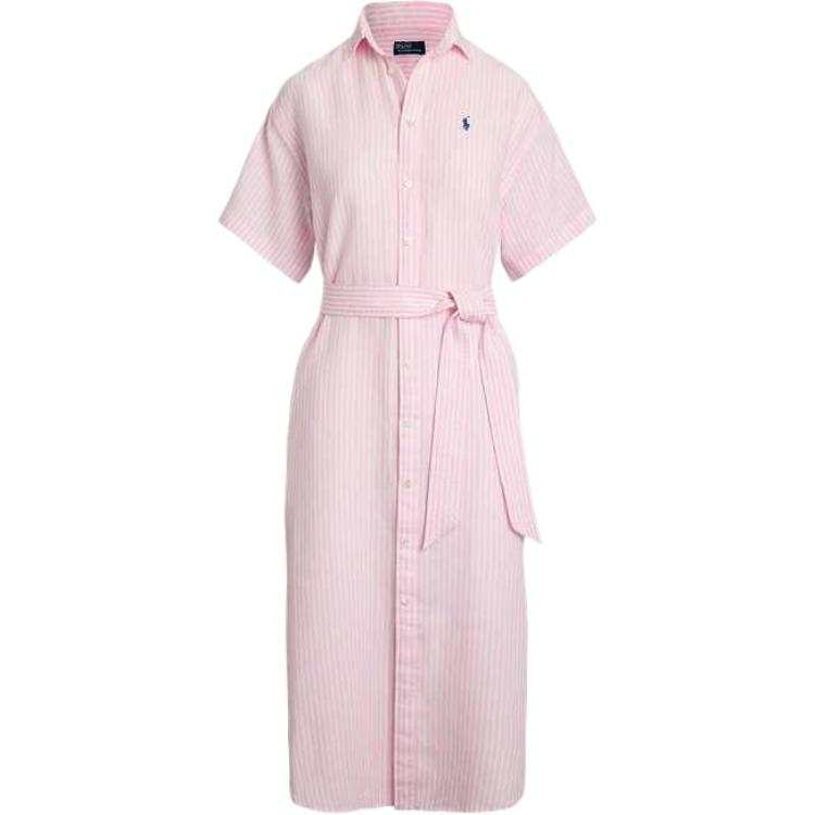 Polo Ralph Lauren SS25 Short Sleeved Dress Women's Pink