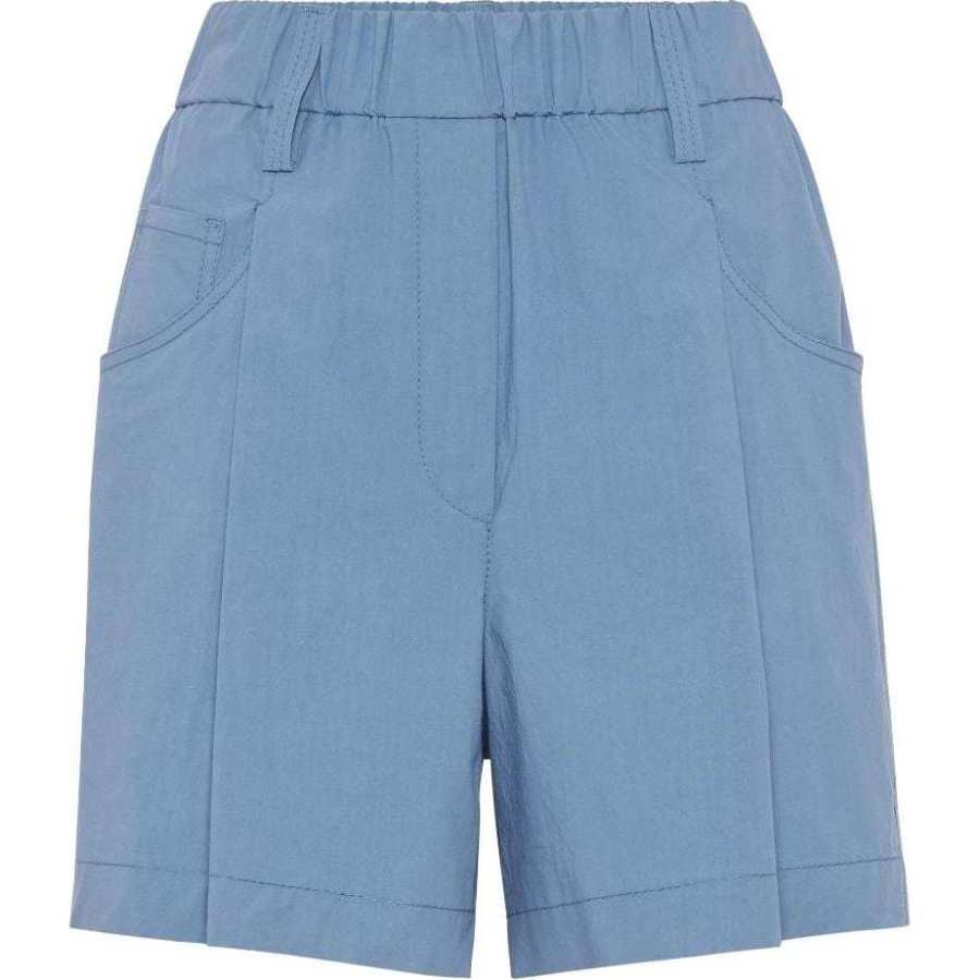 Brunello Cucinelli Monili-embellished Cotton Shorts