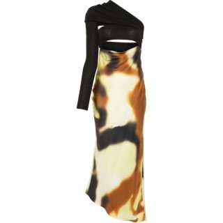 Nanushka draped-detail open-back midi dress