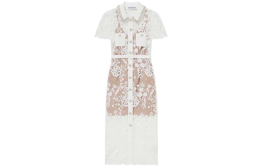 Self-portrait Self portrait Short Sleeved Dress Women's