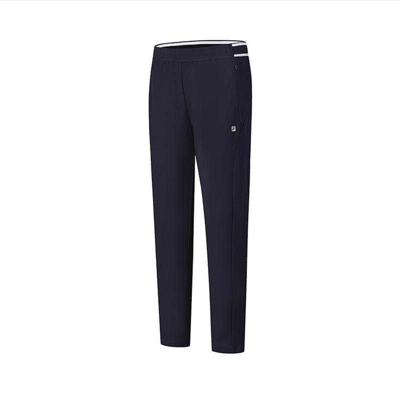 FILA Knitted Sweatpants Women's RD Royal Blue Moderate Skinny Pants