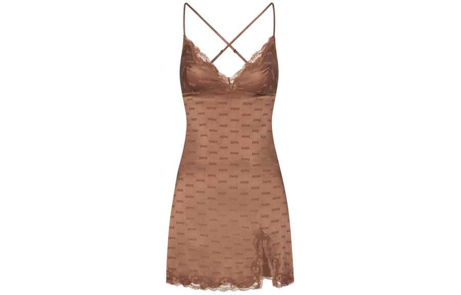 Skims JACQUARD LACE SLIP DRESS Slip Dress Women's JASPER/Jasper