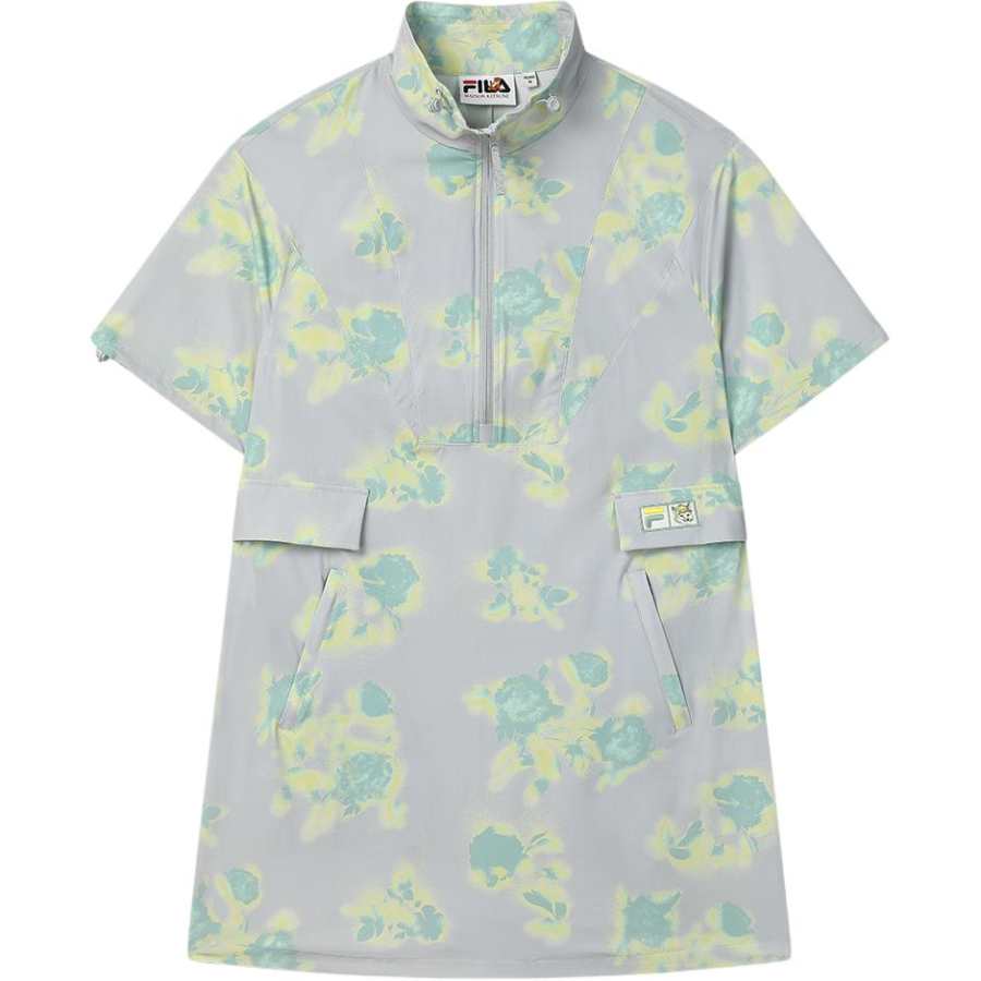 FILA x MAISON KITSUNE ORIGINALE Short Sleeved Dress Women's Rosemary Gray GY