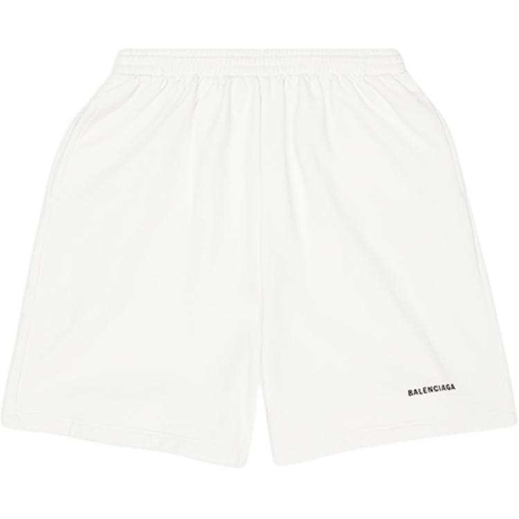 Balenciaga Casual Shorts Loose Fit Women's White