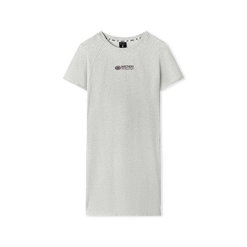 Skechers Sports Life Collection Short Sleeved Dress Women's Light Heather Gray