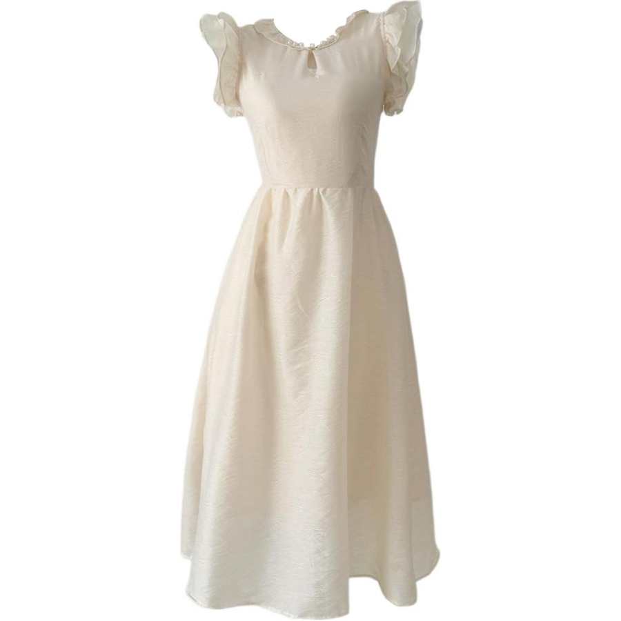CPAURA Sleeveless Dress Women's Lemon Yellow