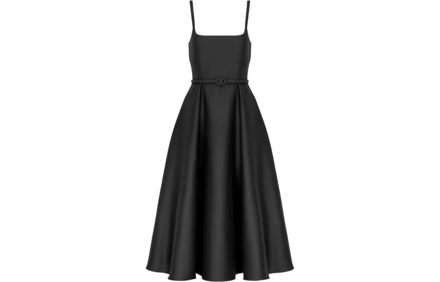 DIOR SS24 Slip Dress Women's Black