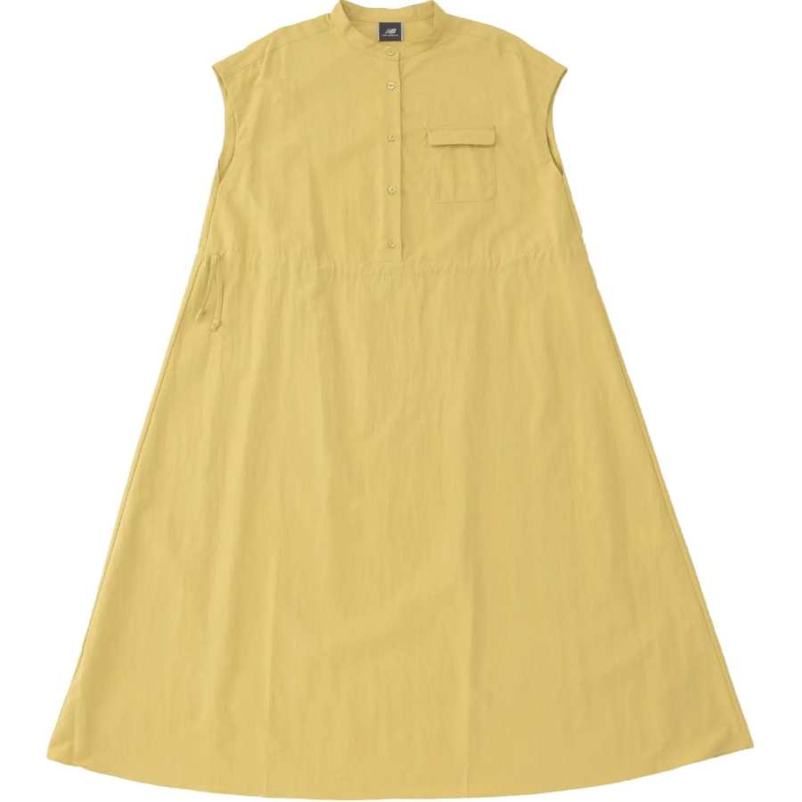 New Balance New Balance Met24 French Sleeve Dress Short Sleeved Dress Women's Gold