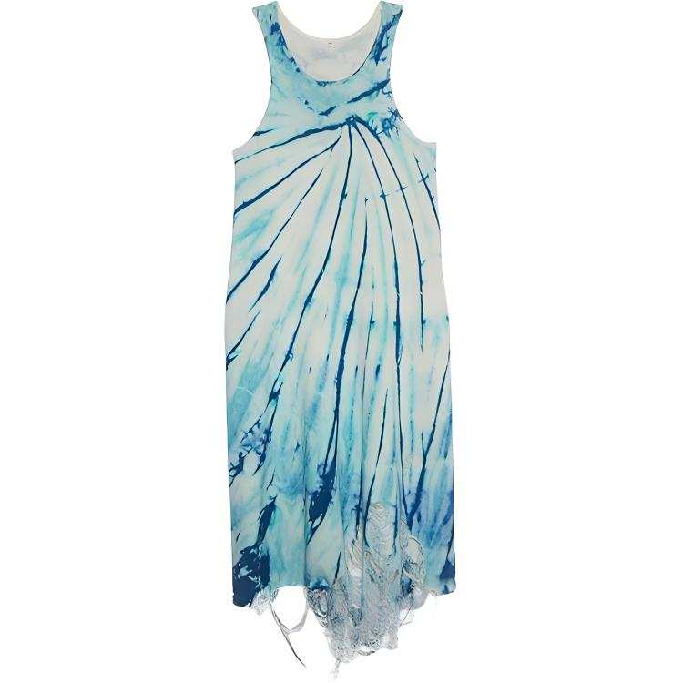 R13 Slip Dress Women's Turquoise Blue