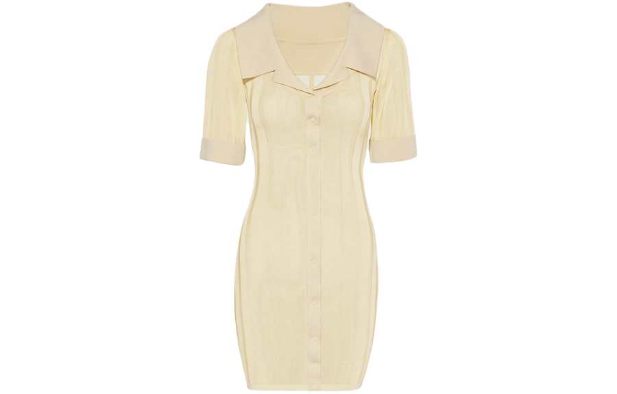 Jacquemus Jacquemus Knitted Mini Shirt Dress