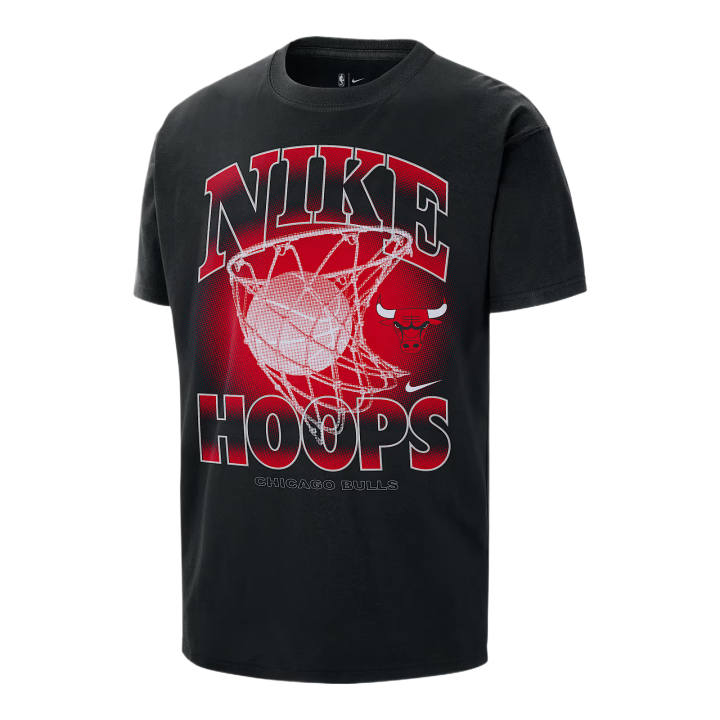 Nike Nike NBA Max 90ChicagoBullsCourtside T Shirt Men's Black