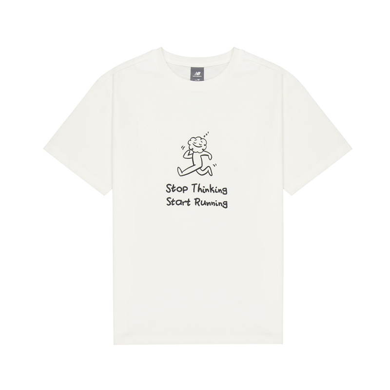New Balance New Balance T Shirt Unisex Ivory White