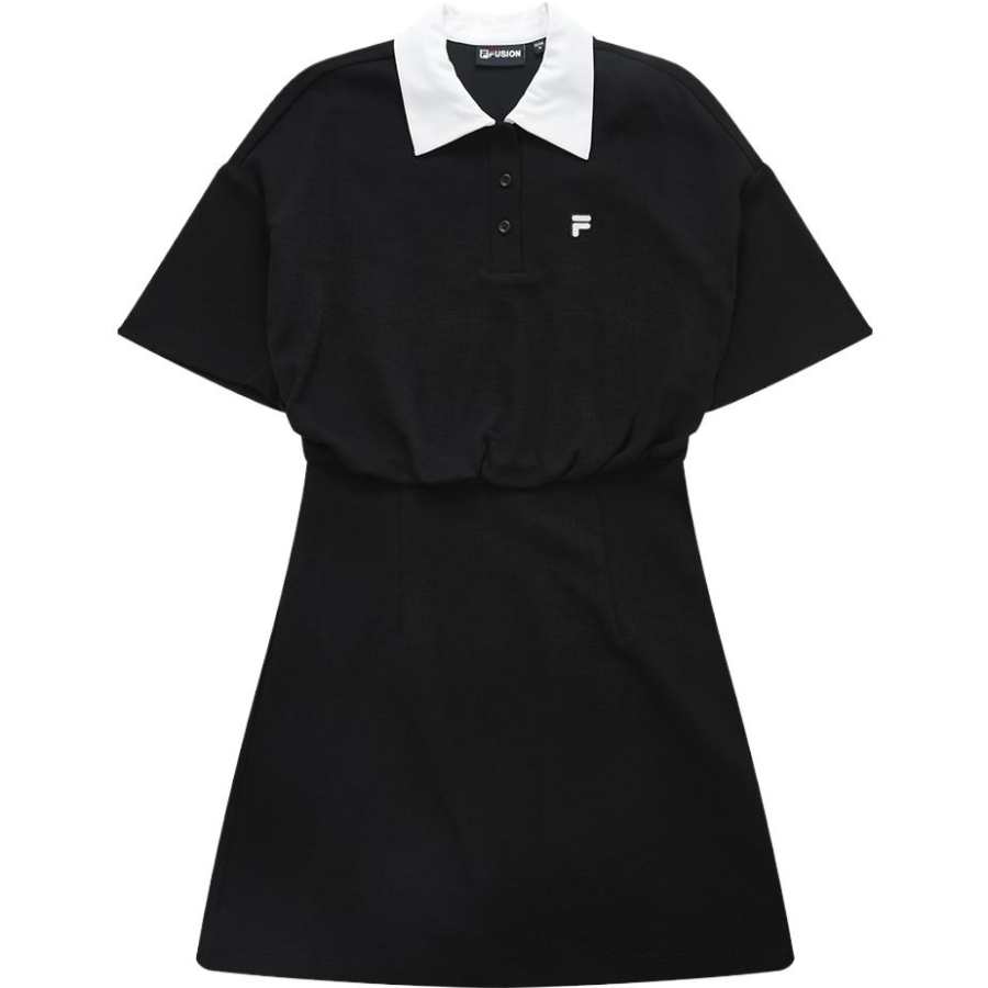 FILA FUSION Tennis Short Sleeved Dress Women's Jet Black