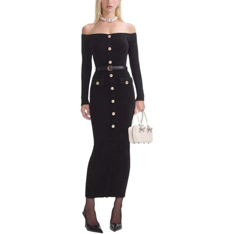 Self-portrait Self portrait Chenille Knit Midi Dress