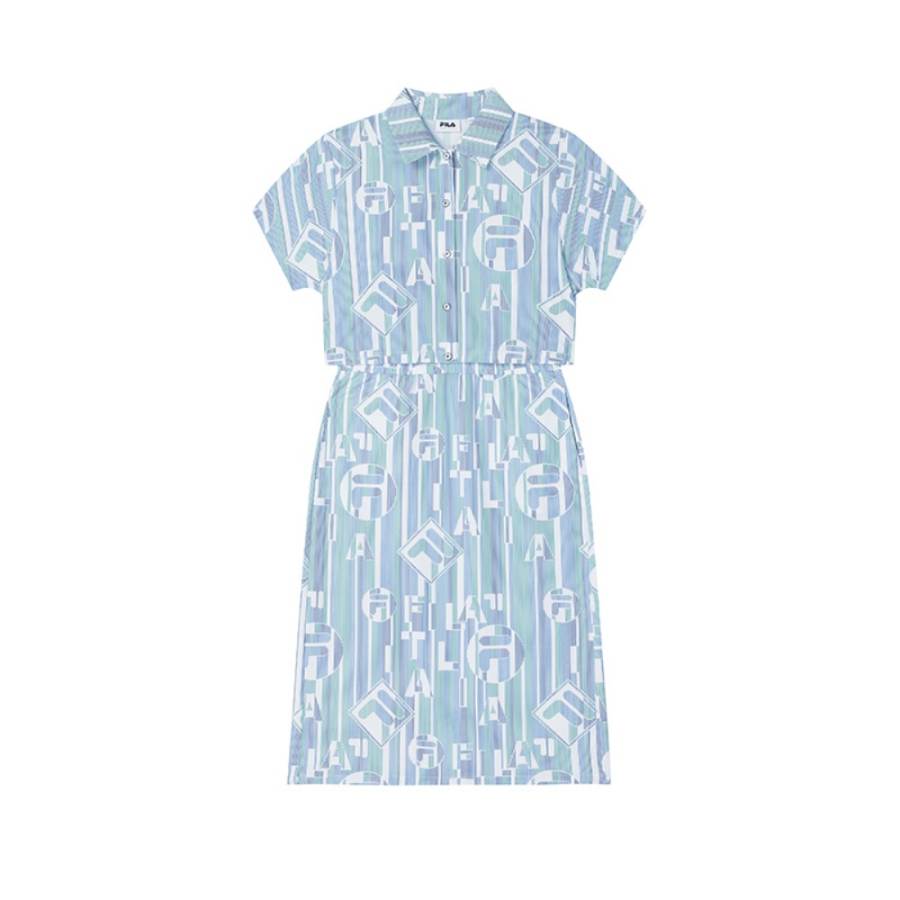 FILA Emerald Short Sleeved Dress Women's All Over Print