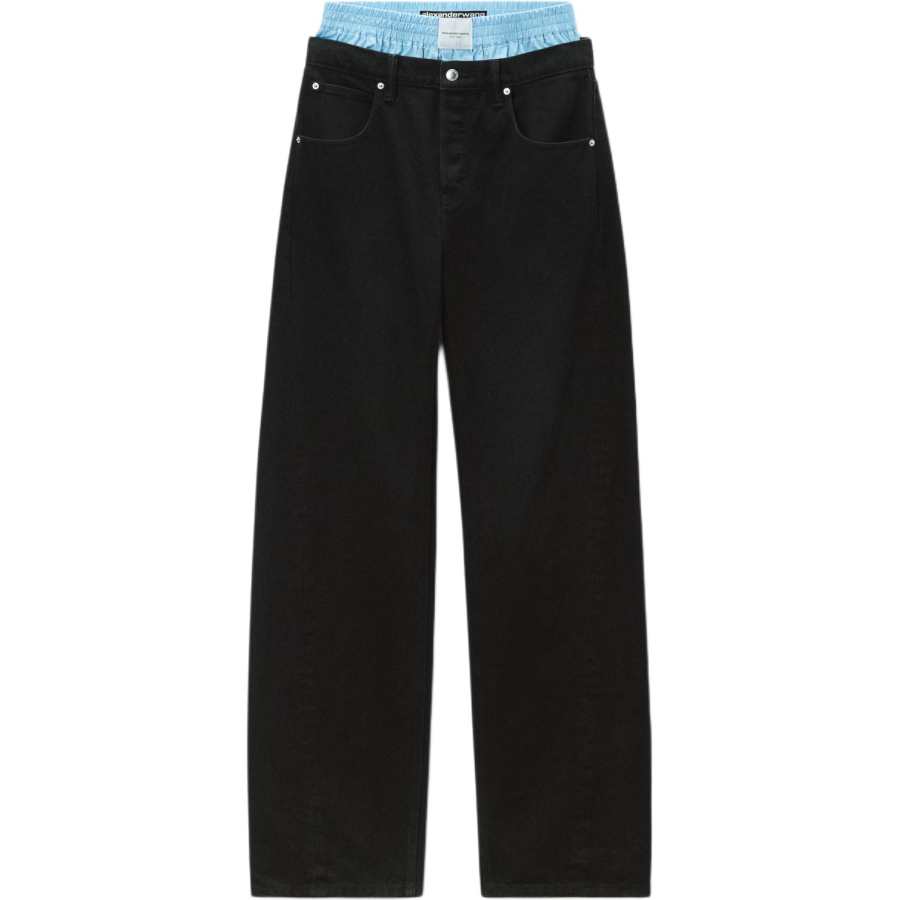 Alexander Wang Alexander Wang layered wide-leg jeans