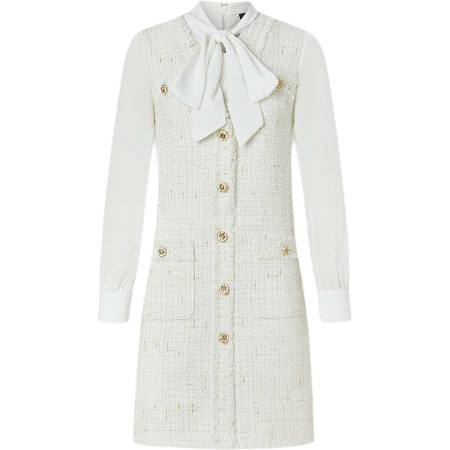 KARL LAGERFELD / Karl Lagerfeld Jeans Long Sleeved Dress Women's White